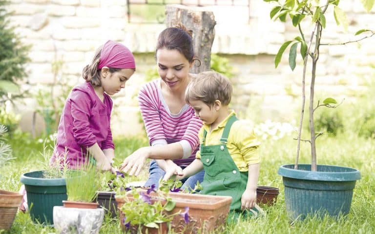 Cuando el jardín es cosa de chicos