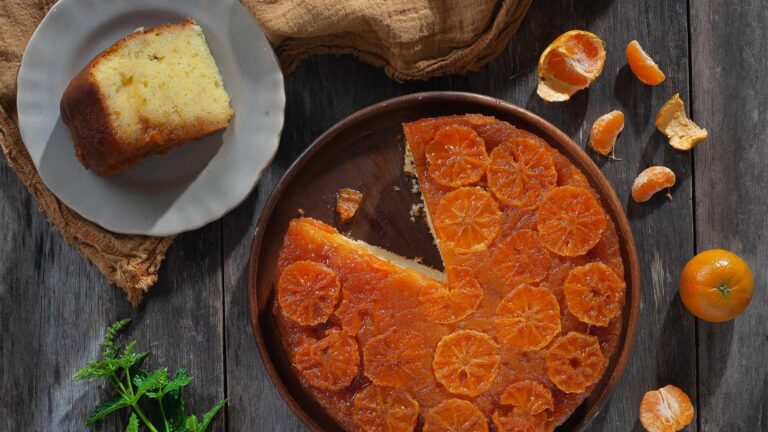 TORTA INVERTIDA DE MANDARINAS