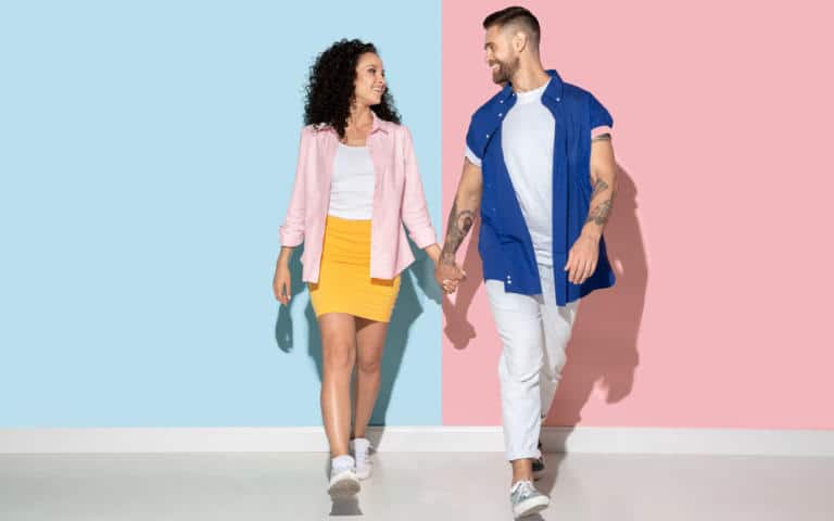 Entre el rosa y el celeste